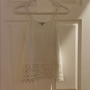 White lace shirt